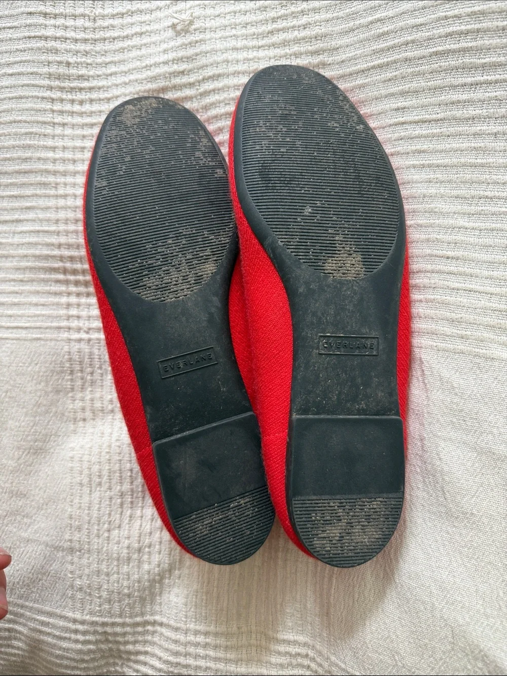 Everlane Red Knit Ballet Flats - Picture 4 of 5